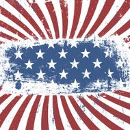 American patriotic vintage background Vector EPS10