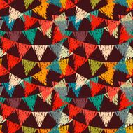 Holidays seamless pattern with colorful flags