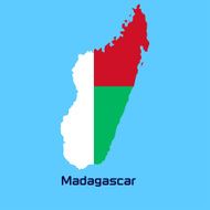 vector map of Madagascar