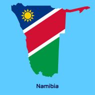 vector map of Namibia