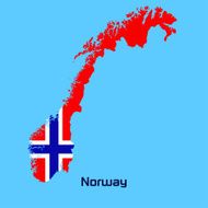 vector map of Norway