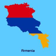vector map of Armenia