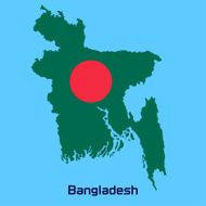 vector map of Bangladesh