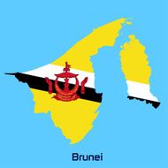 vector map of Brunei