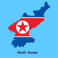vector map of North Korea
