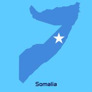 vector map of Somalia