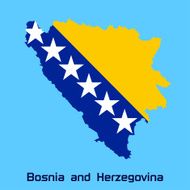 vector map of Bosnia and Herzegovina