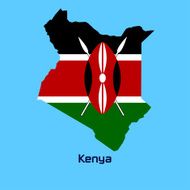 vector map of kenya