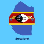 vector map of Swaziland