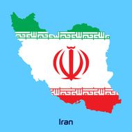 vector map of Iran