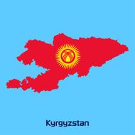vector map of Kyrgyzstan