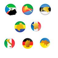 collection icons with countries N14