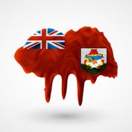 Bermuda flag painted colors