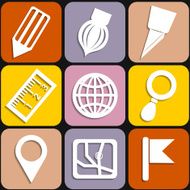 set of stationery icons N2
