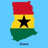 vector map of Ghana