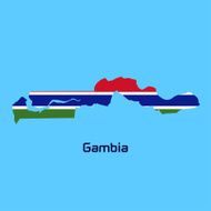 vector map of Gambia