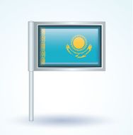 Flag of Kazakhstan vector illustration N7