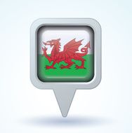Flag of Wales vector illustration N4