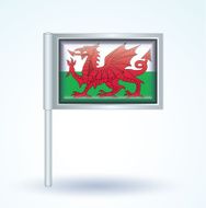 Flag of Wales vector illustration N5