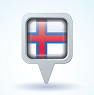 Flag of Faroe Islands vector illustration N6
