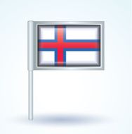 Flag of Faroe Islands vector illustration N7