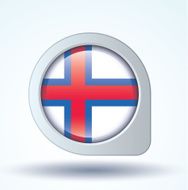 Flag of Faroe Islands vector illustration N8