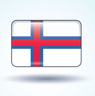 Flag of Faroe Islands vector illustration N9