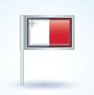 Flag of Malta vector illustration N7
