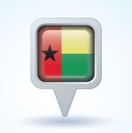 Flag of guinea bissau vector illustration N5