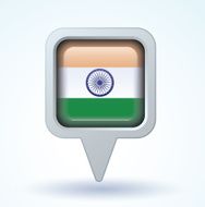 Flag of India vector illustration N5