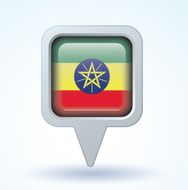 Flag of Ethiopia Vector illustration N6