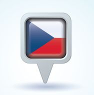Flag of Czech republic vector illustration N5