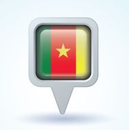 Flag of cameroon vector illustration N5