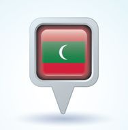 Flag of Maldives vector illustration N5