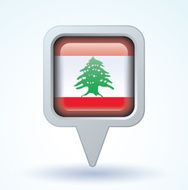 Flag of Lebanon vector illustration N5