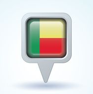 Flag of Benin vector illustration N5