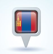 Flag of Mongolia vector illustration N5