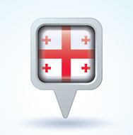 Flag of Georgia vector illustration N6