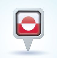 Flag of Greenland vector illustration N5