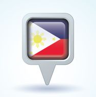 Flag of philippines vector illustration N5