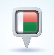 Flag of Madagascar vector illustration N5