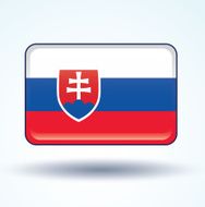 Flag of Slovakia vector illustration N6