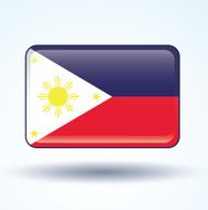 Flag of philippines vector illustration N6