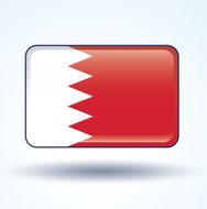 Flag of Bahrain vector illustration N5
