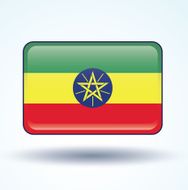 Flag of Ethiopia Vector illustration N7