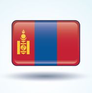 Flag of Mongolia vector illustration N6