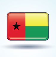 Flag of guinea bissau vector illustration N6