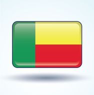 Flag of Benin vector illustration N6
