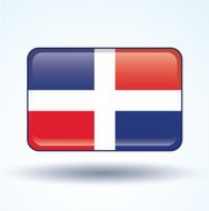 Flag of dominican republic vector illustration N5