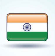 Flag of India vector illustration N6